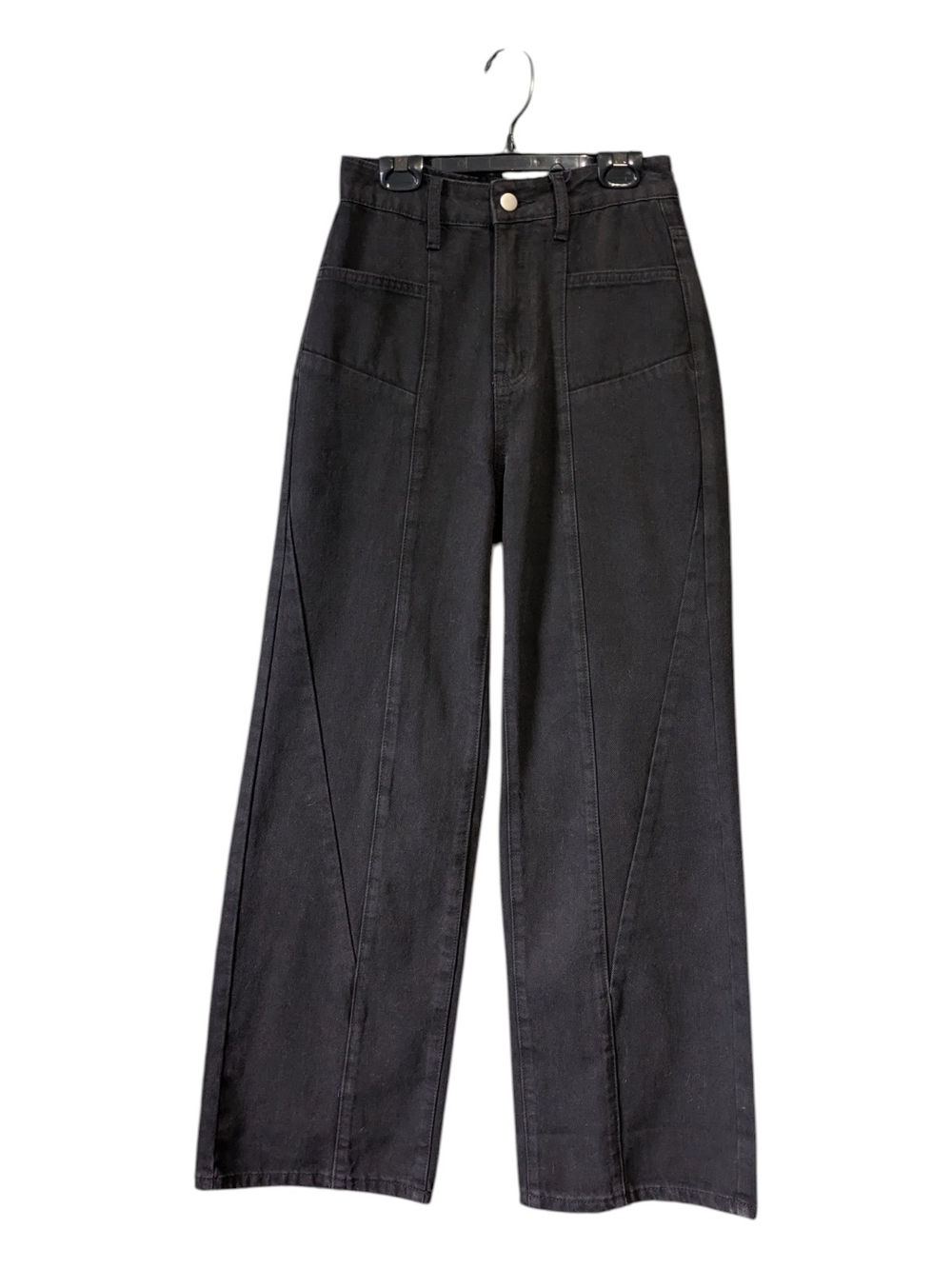 Cider NWT High-Waist Black Wide-Leg Jeans XS